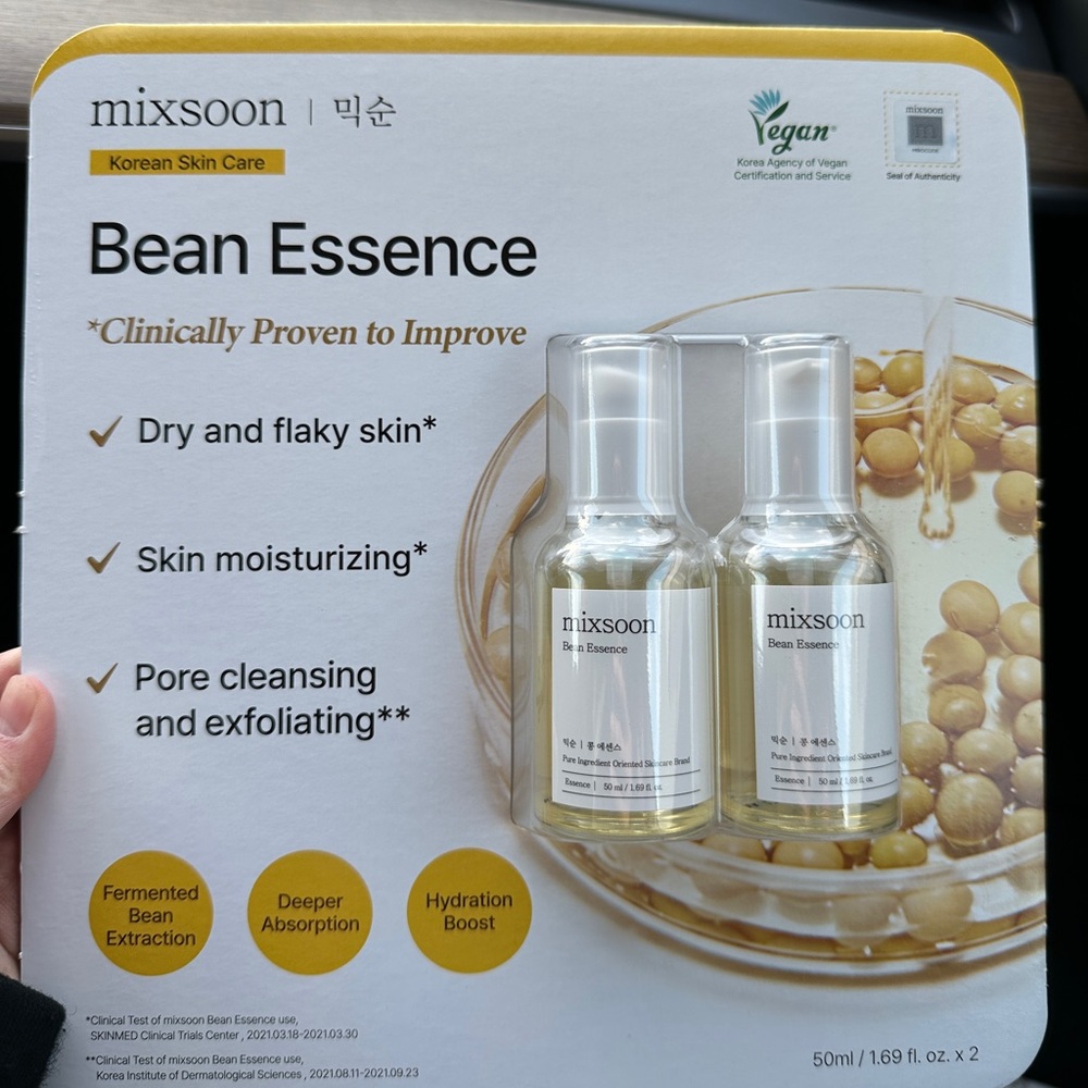 mixsoon Double Bean Essence Set 2 bottles brand new